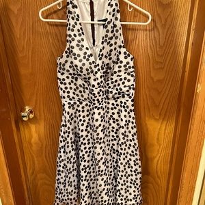 Polka dot cocktail dress